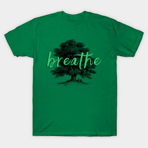 Breathe T-Shirt by DogfordStudios